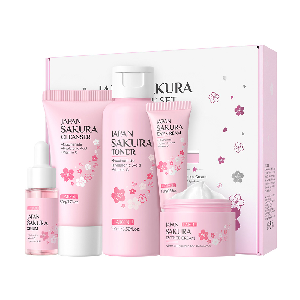 LAIKOU Sakura 5pcs Skin Care K - Korean Skincare Routine avis et prix