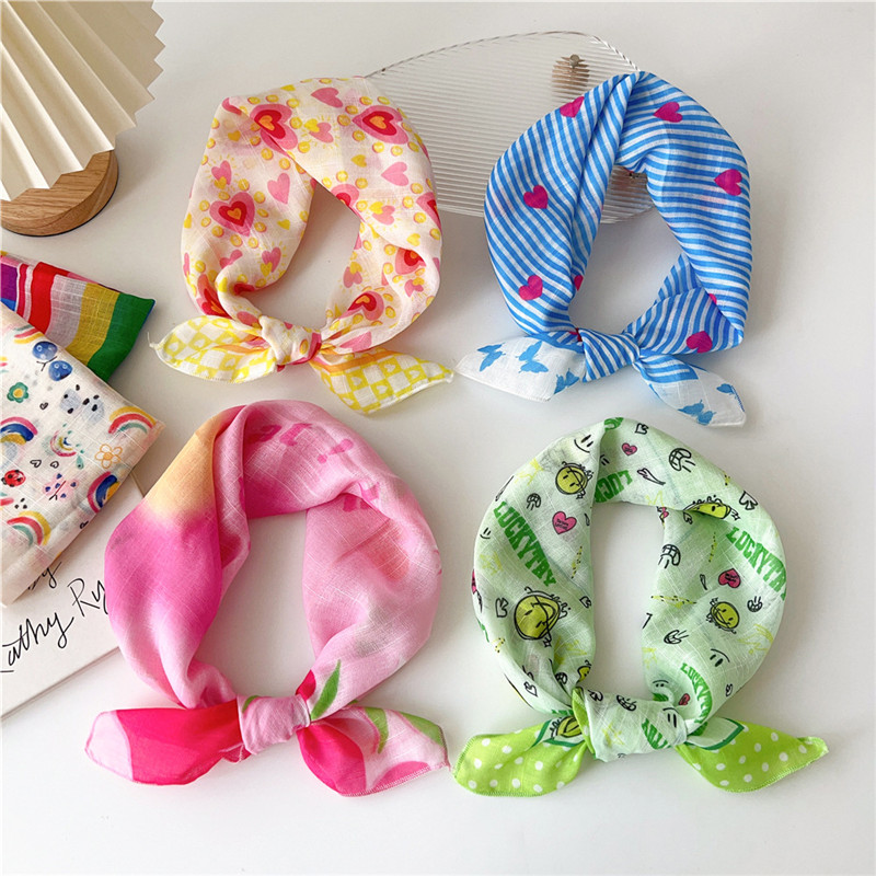 55cm Square Scarves Cotton Lin - Korean Lifestyle avis et prix
