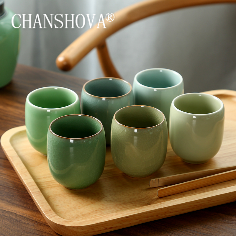 CHANSHOVA-Porcelain Tea Cup Se - Celadon Ceramic Cup avis et prix