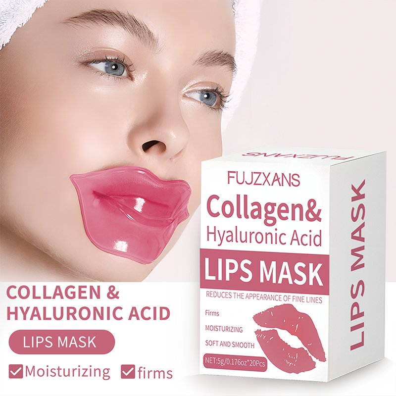 20Pcs/Box Pink Lips Masks Shee - Sheet Mask Collagen avis et prix