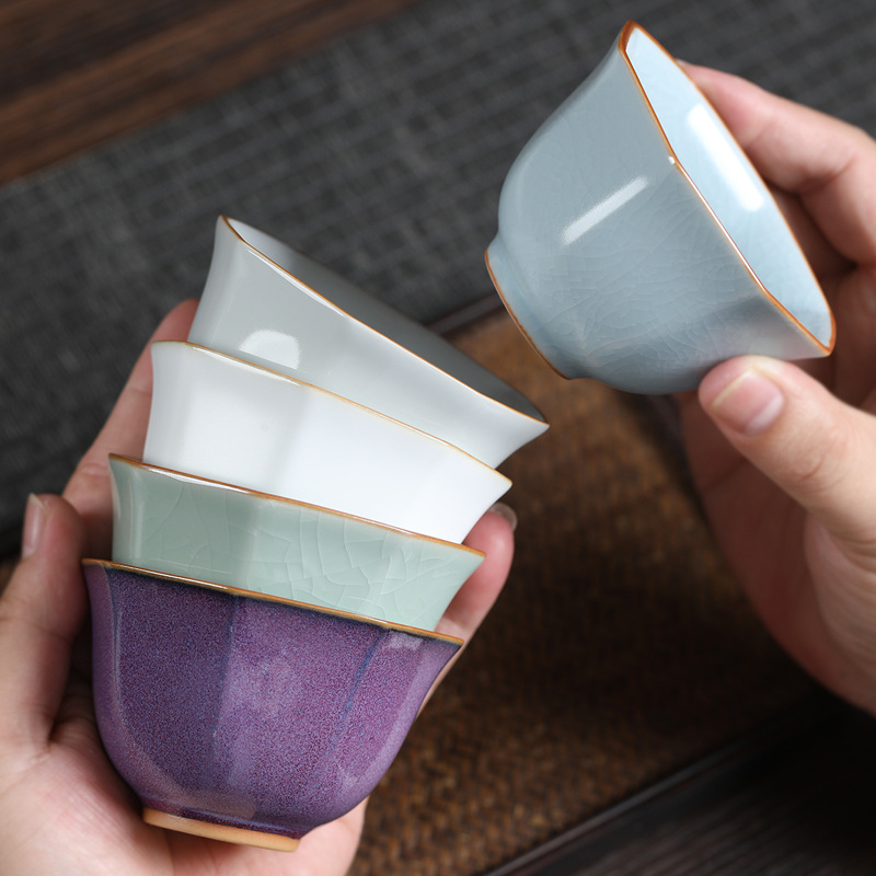 Five Famous Kilns 5 Cups Tea S - Celadon Ceramic Cup avis et prix