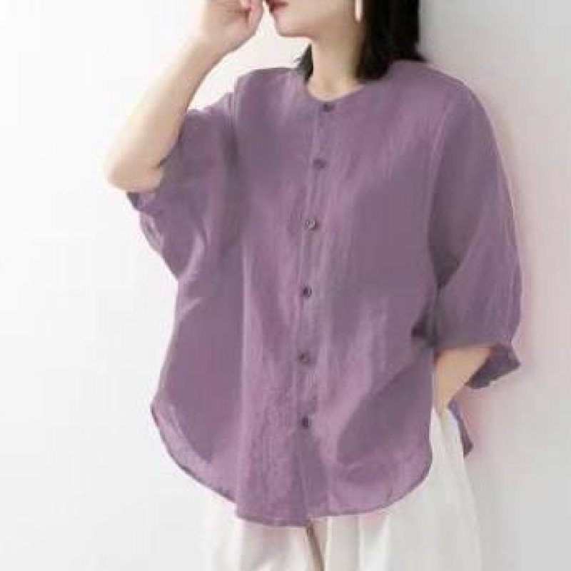 Cotton and linen shirt women's - Korean Lifestyle avis et prix