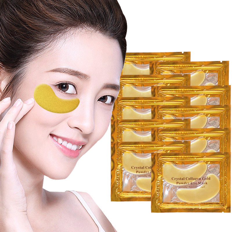 5/10/20/30 Pairs Crystal Gold  - Sheet Mask Collagen avis et prix