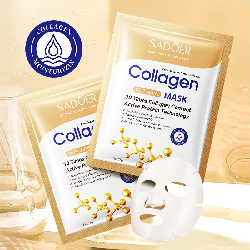 10pcs Anti-aging Collagen Face - Sheet Mask Collagen avis et prix
