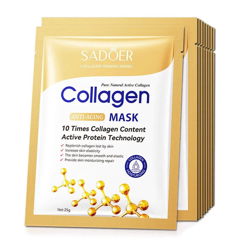 10pcs Anti-aging Collagen Face - Sheet Mask Collagen avis et prix