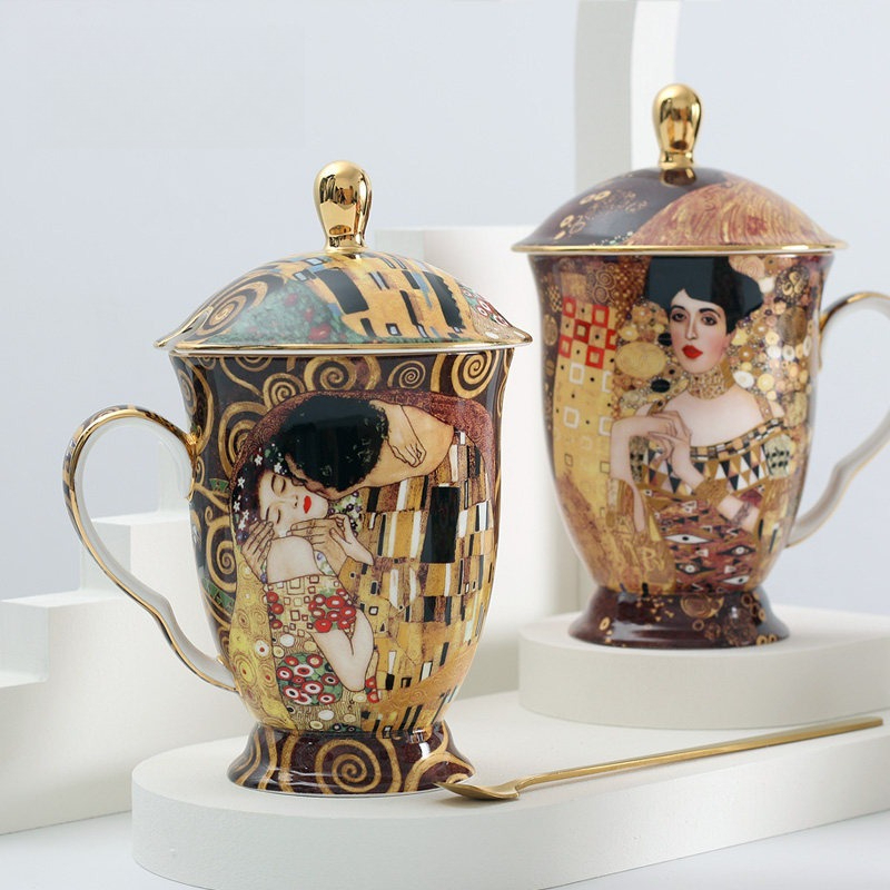 European Ceramic Mug with Lid  - Celadon Ceramic Cup avis et prix