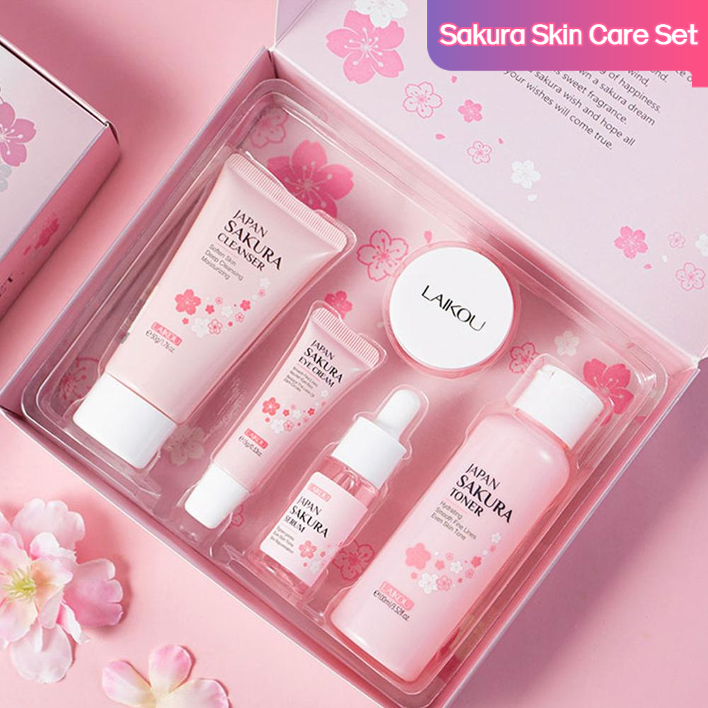 5/3pcs/Set Sakura Skin Care Se - Korean Skincare Routine avis et prix