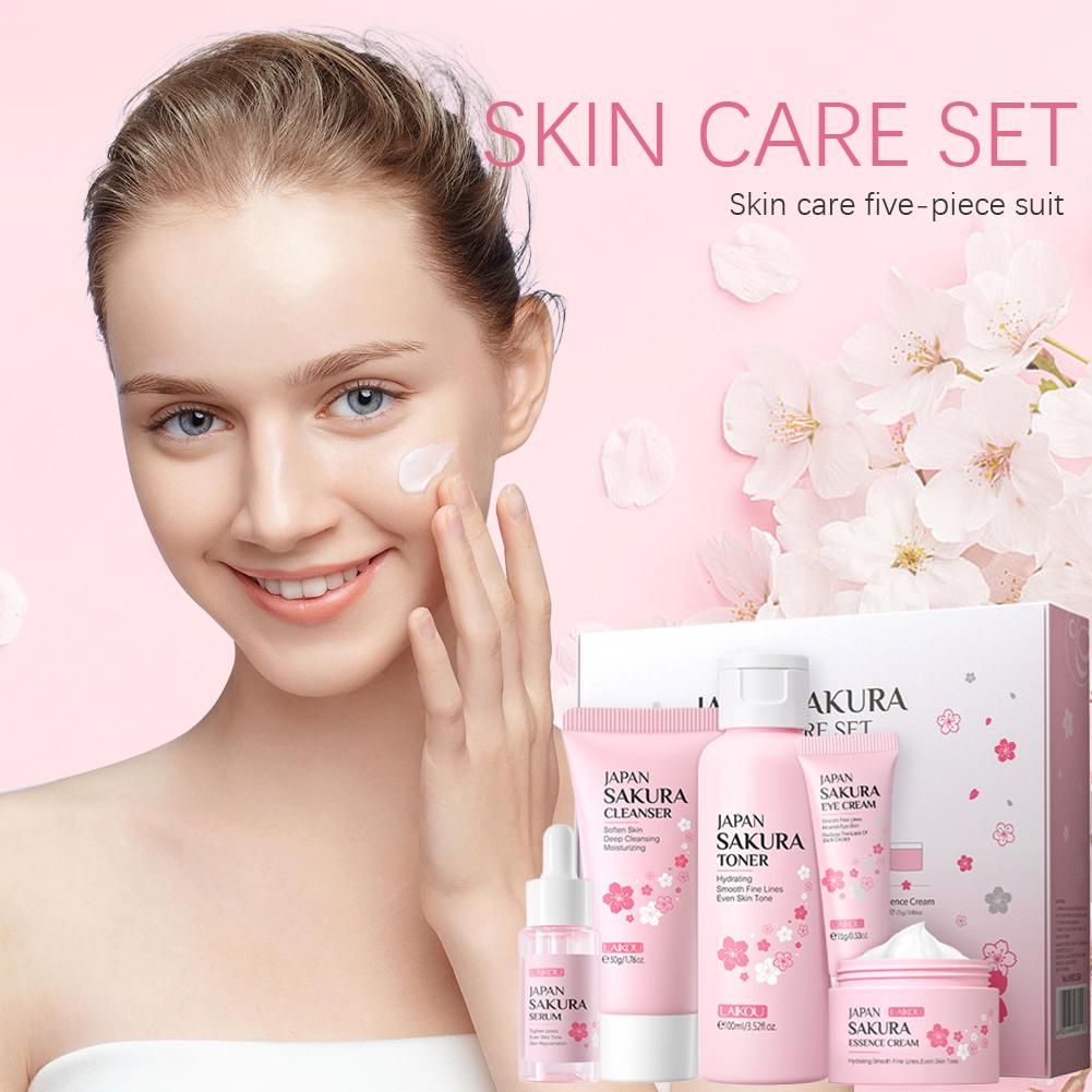 5/3pcs/Set Sakura Skin Care Se - Korean Skincare Routine avis et prix