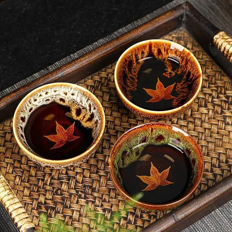 Maple Leaf Tea Cup Kiln Change - Celadon Ceramic Cup avis et prix