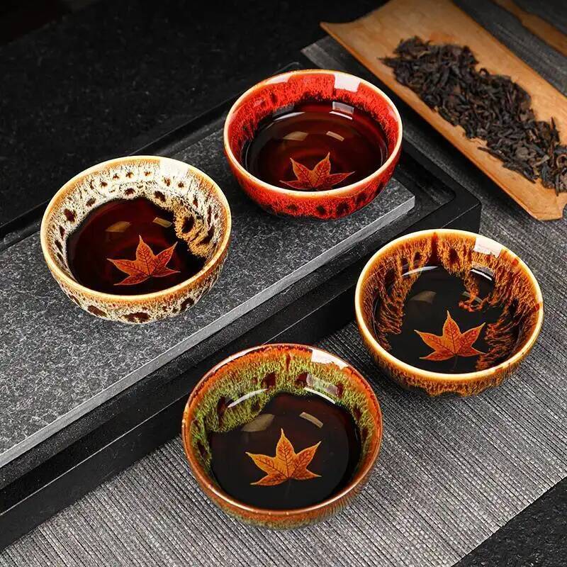 Maple Leaf Tea Cup Kiln Change - Celadon Ceramic Cup avis et prix