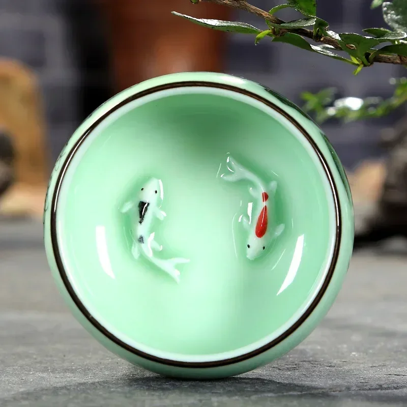 Tea Cup Ceramic  1PC Celadon H - Celadon Ceramic Cup avis et prix
