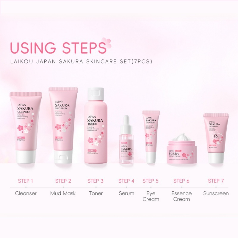 Korean Sakura Skincare Set Hyd - Korean Skincare Routine avis et prix
