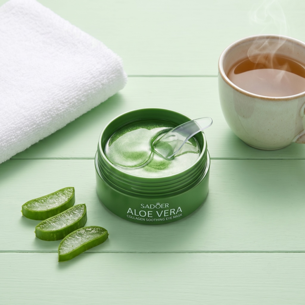 60pcs Aloe Vera Collagen Eye M - Sheet Mask Collagen avis et prix